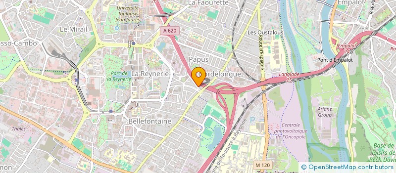 localisation de l'entreprise MADAME ILHAM BENCHEHIBA  TOULOUSE