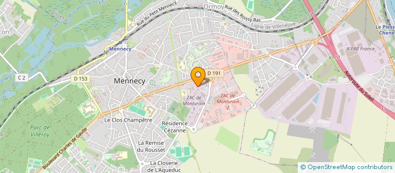 localisation de l'entreprise MADAME ILHAM BOUHACHOUCHE à MENNECY