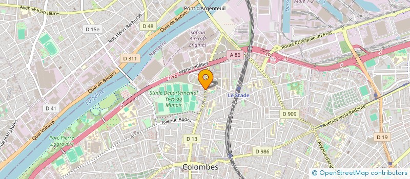 localisation de l'entreprise MADAME ILHAM DAOUDI à COLOMBES