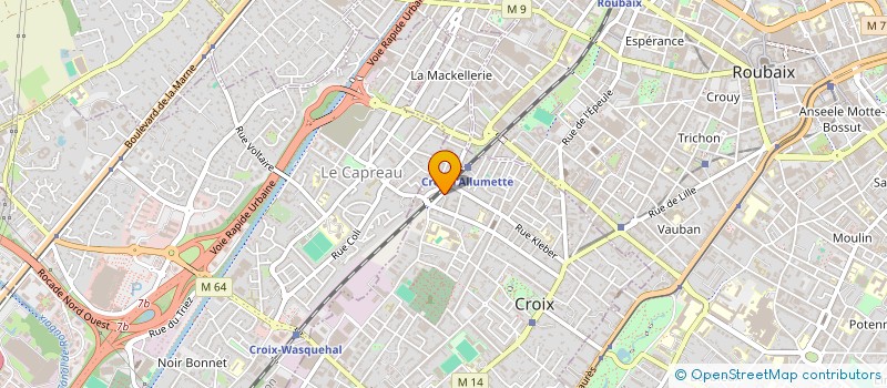 localisation de l'entreprise MADAME ILHAM DERAOUI  CROIX