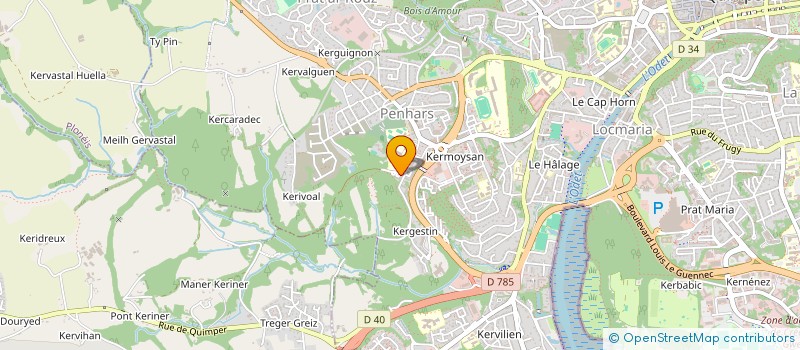 localisation de l'entreprise MADAME ILHAM EL IDRISSI à QUIMPER