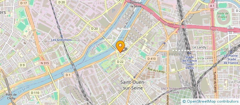 localisation de l'entreprise MADAME ILHAM ELMADI à SAINT-OUEN-SUR-SEINE