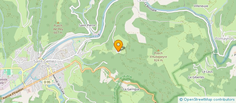 localisation de l'entreprise MADAME ILHAM ET-TAIFI  SAINT GENIEZ D'OLT ET D'AUBRAC