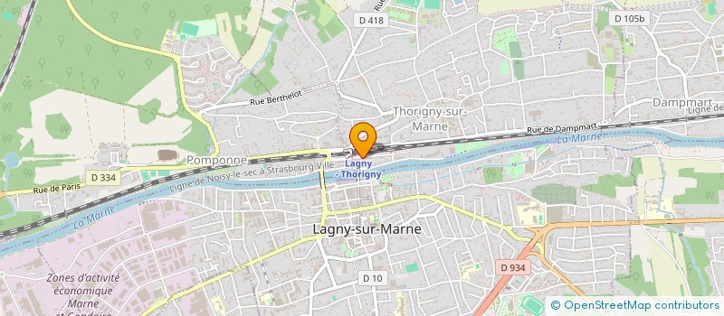 localisation de l'entreprise MADAME ILHAM LARIF  THORIGNY-SUR-MARNE