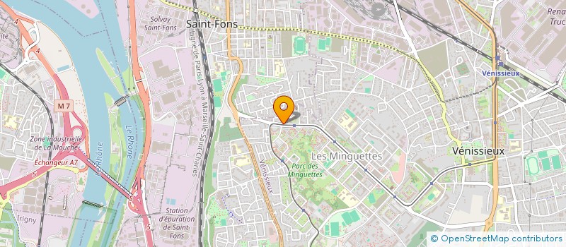 localisation de l'entreprise MADAME ILHAM MELLAOUI  VENISSIEUX