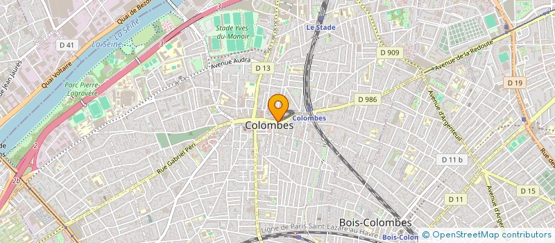 localisation de l'entreprise MADAME ILHAM OURADI à COLOMBES
