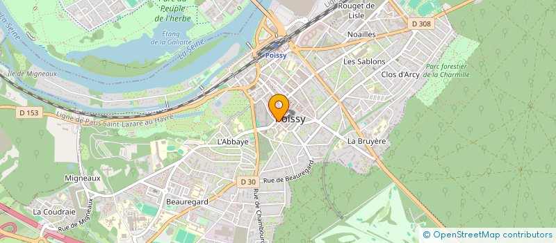 localisation de l'entreprise MADAME ILHAM SABAR  POISSY