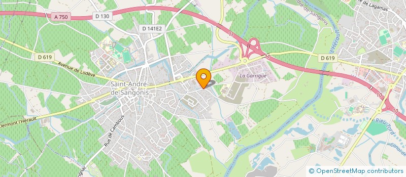 localisation de l'entreprise MADAME ILHAM SARI  SAINT-ANDRE-DE-SANGONIS