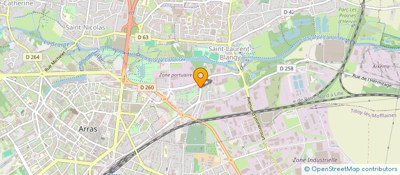 localisation de l'entreprise MADAME ILHAM SEFFAR  SAINT-LAURENT-BLANGY