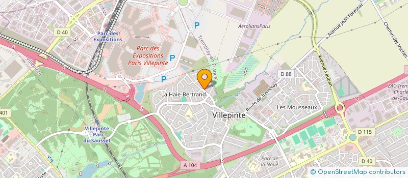 localisation de l'entreprise MADAME ILHAME BENASSOU  VILLEPINTE