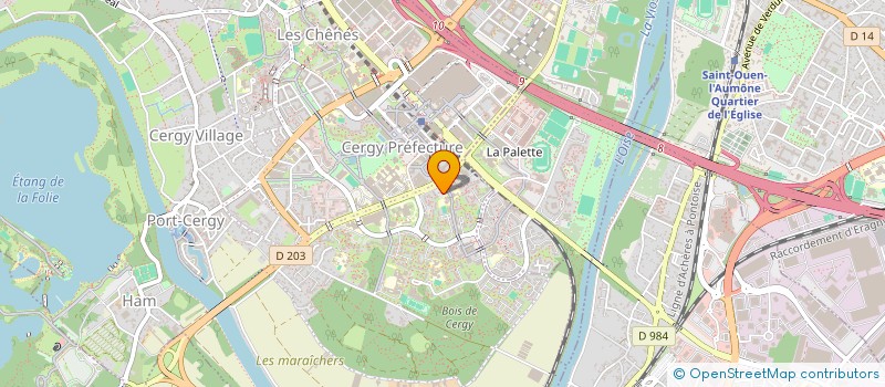 localisation de l'entreprise MADAME ILHEM AGARBI  CERGY