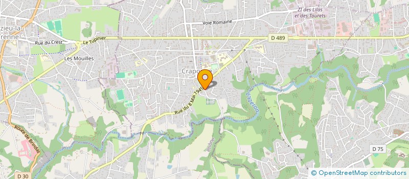 localisation de l'entreprise MADAME ILHEM BADRI  CRAPONNE