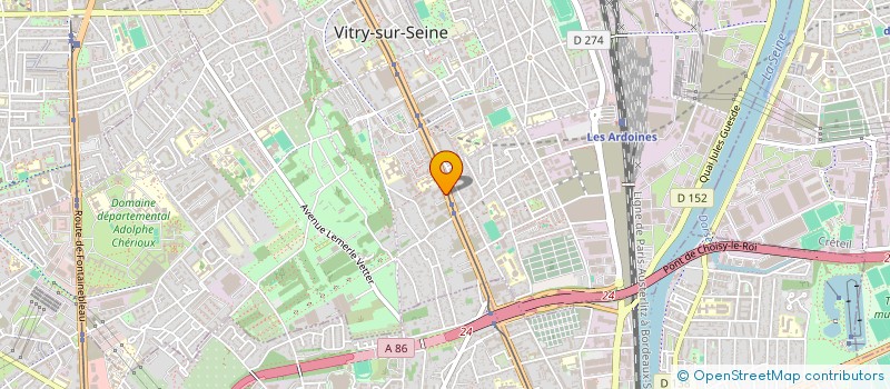 localisation de l'entreprise MADAME ILHEM BENGOUA à VITRY-SUR-SEINE