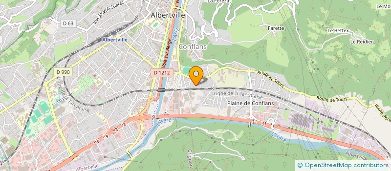 localisation de l'entreprise MADAME ILHEM BOULFOUS  ALBERTVILLE