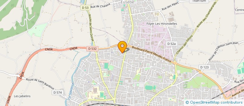 localisation de l'entreprise MADAME ILHEM CHAREF  ROMANS-SUR-ISERE