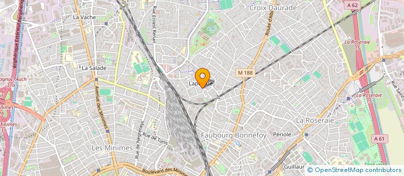 localisation de l'entreprise MADAME ILHEM CHEKROUN  TOULOUSE