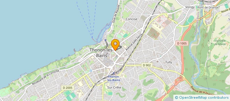 localisation de l'entreprise MADAME ILHEM GUENNOUNE à THONON-LES-BAINS