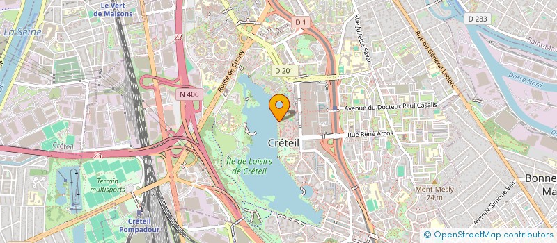 localisation de l'entreprise MADAME ILHEM HADJ ABDELKADER  CRETEIL