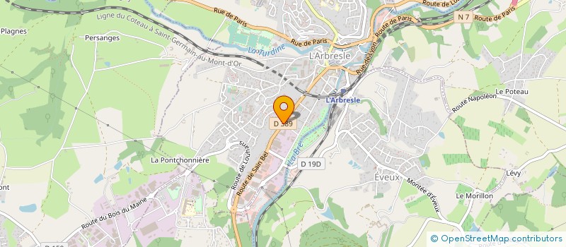 localisation de l'entreprise MADAME ILHEM HADJI  L'ARBRESLE