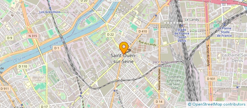 localisation de l'entreprise MADAME ILHEM LAMIA AREZZO à SAINT-OUEN-SUR-SEINE