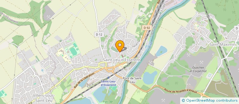 localisation de l'entreprise MADAME ILHEM MAATALLAH  SAINT-LEU-D'ESSERENT