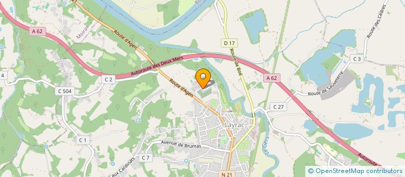 localisation de l'entreprise MADAME ILHEM ZERROUK  LAYRAC