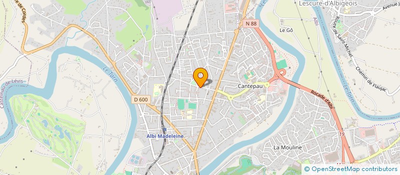 localisation de l'entreprise MADAME ILIONA COFFIN  ALBI