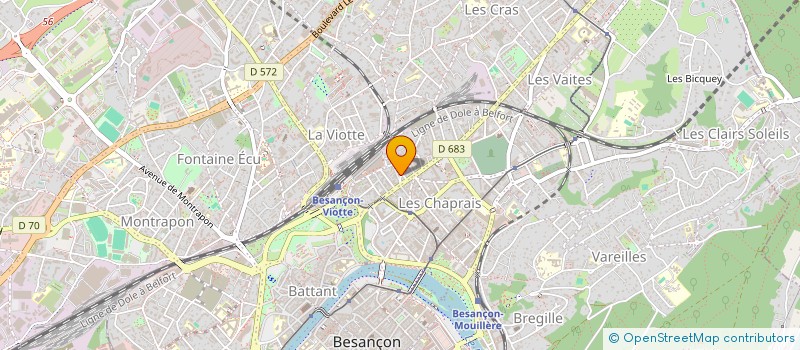 localisation de l'entreprise MADAME ILIRIANDA DAJA  BESANCON