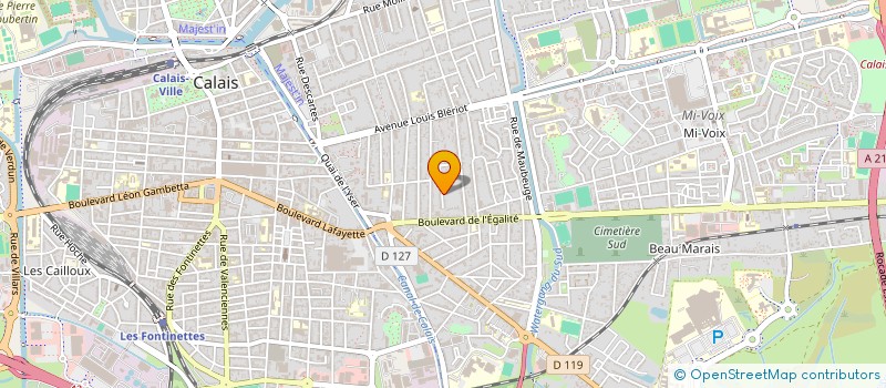 localisation de l'entreprise MADAME ILLIONA DE BAERDEMAEKER  CALAIS