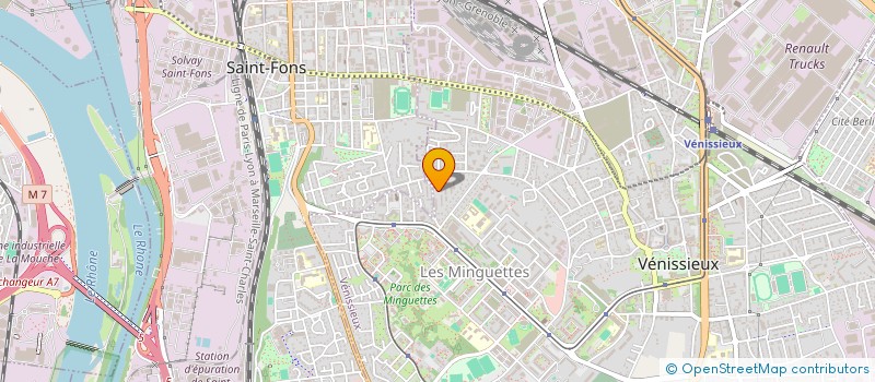 localisation de l'entreprise MADAME ILLONA OWCZARSKI  VENISSIEUX