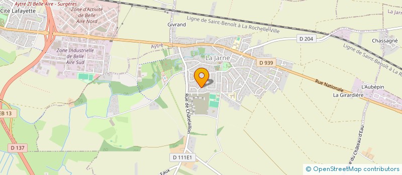 localisation de l'entreprise MADAME ILONA BOUYER  LA JARNE