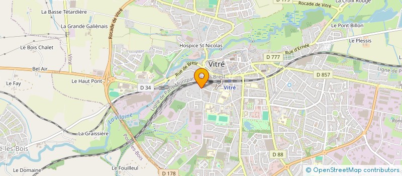 localisation de l'entreprise MADAME ILONA COURMARCEL  VITRE