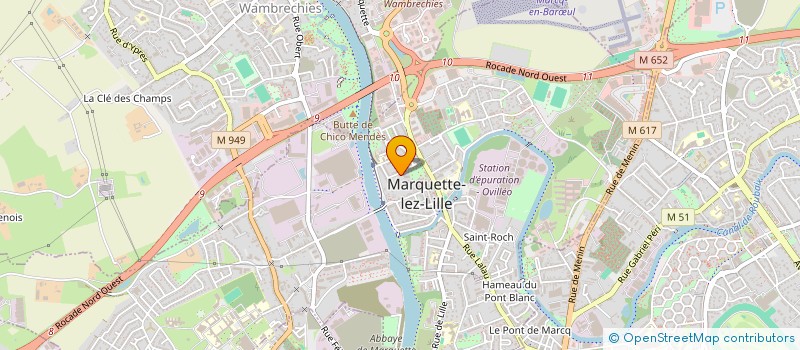 localisation de l'entreprise MADAME ILONA CROCQFER  MARQUETTE-LEZ-LILLE