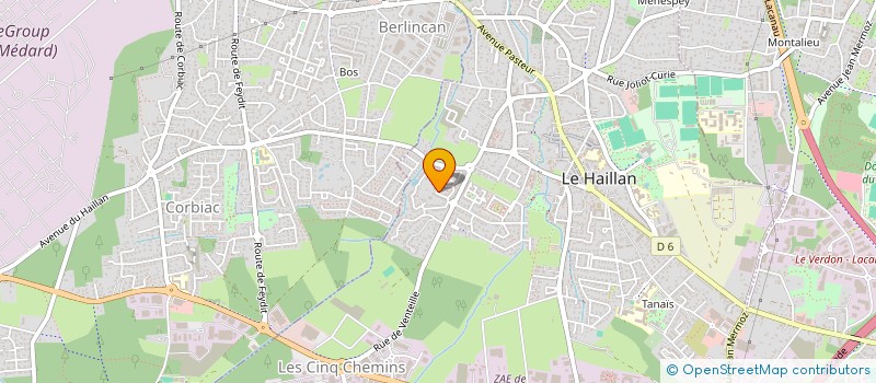 localisation de l'entreprise MADAME ILONA CUFF à LE HAILLAN