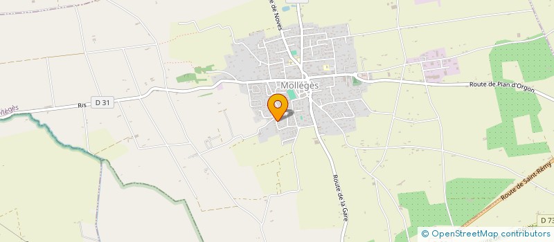 localisation de l'entreprise MADAME ILONA DA SILVA PEIXE  MOLLEGES