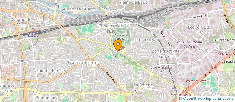 localisation de l'entreprise MADAME ILONA DARVIN LEGENDRE  RENNES