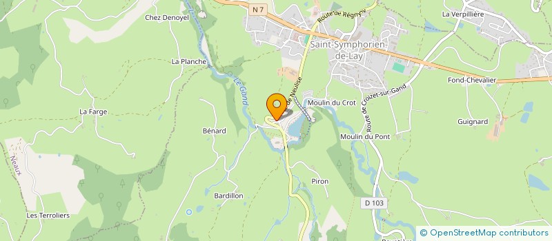 localisation de l'entreprise MADAME ILONA DURVAL  SAINT-SYMPHORIEN-DE-LAY