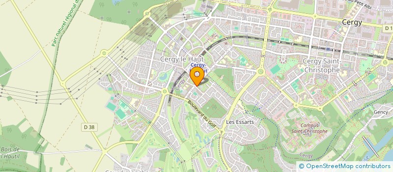 localisation de l'entreprise MADAME ILONA FANET  CERGY