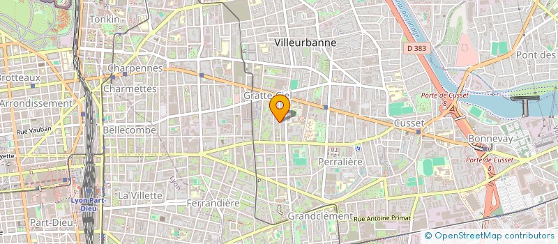 localisation de l'entreprise MADAME ILONA GALLAND  VILLEURBANNE