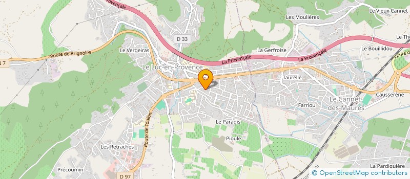 localisation de l'entreprise MADAME ILONA GEIST  LE LUC