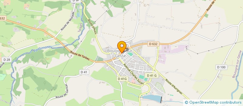 localisation de l'entreprise MADAME ILONA HROMADKOVA  BOULOGNE-SUR-GESSE