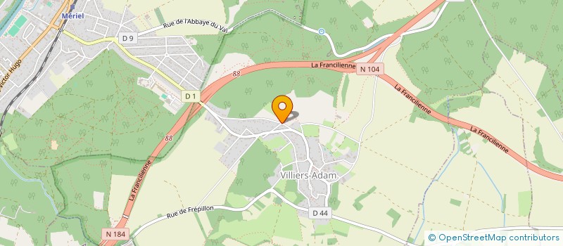 localisation de l'entreprise MADAME ILONA MACHIN  VILLIERS-ADAM