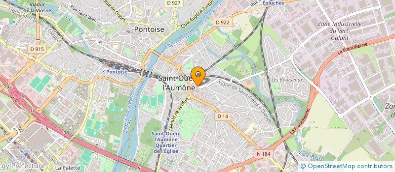 localisation de l'entreprise MADAME ILONA MALI  SAINT-OUEN-L'AUMONE