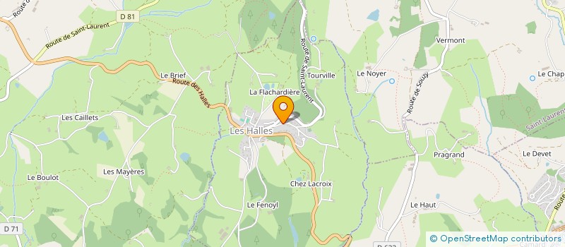 localisation de l'entreprise MADAME ILONA MARCHAL  LES HALLES