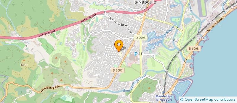 localisation de l'entreprise MADAME ILONA POIRIER  MANDELIEU-LA-NAPOULE