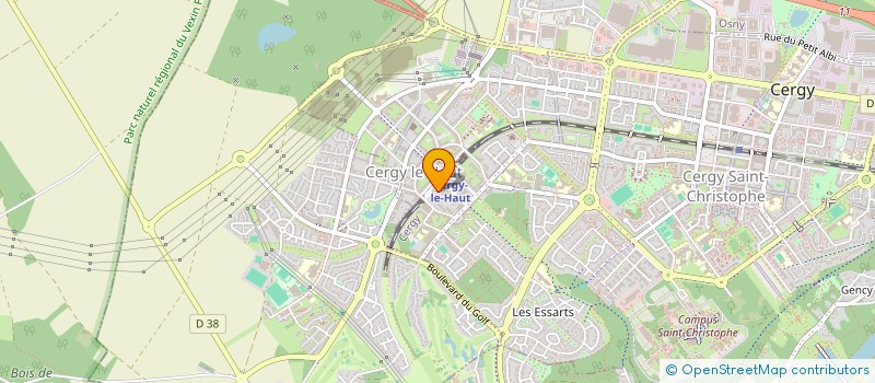 localisation de l'entreprise MADAME ILONA ROBERT  CERGY