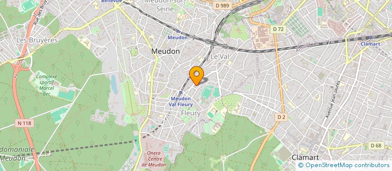 localisation de l'entreprise MADAME ILONA SOUFFLARD  MEUDON