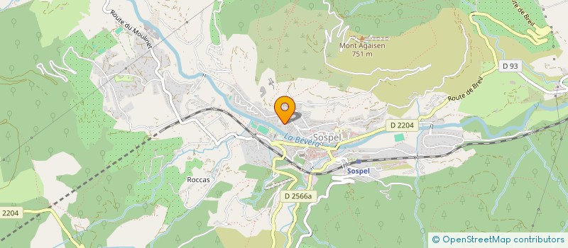 localisation de l'entreprise MADAME ILONA TOUMI  SOSPEL