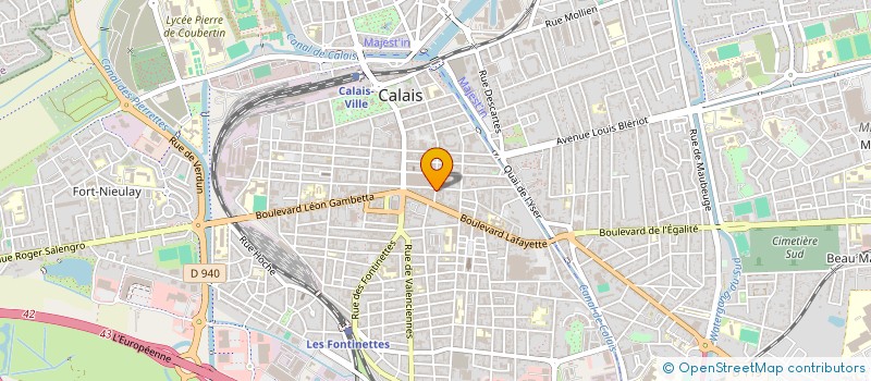 localisation de l'entreprise MADAME ILSE LESPOIX à CALAIS