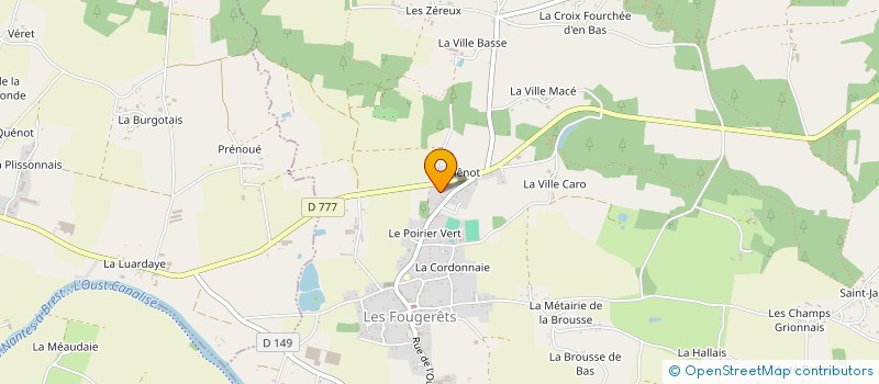 localisation de l'entreprise MADAME ILSE WILKE  LES FOUGERETS